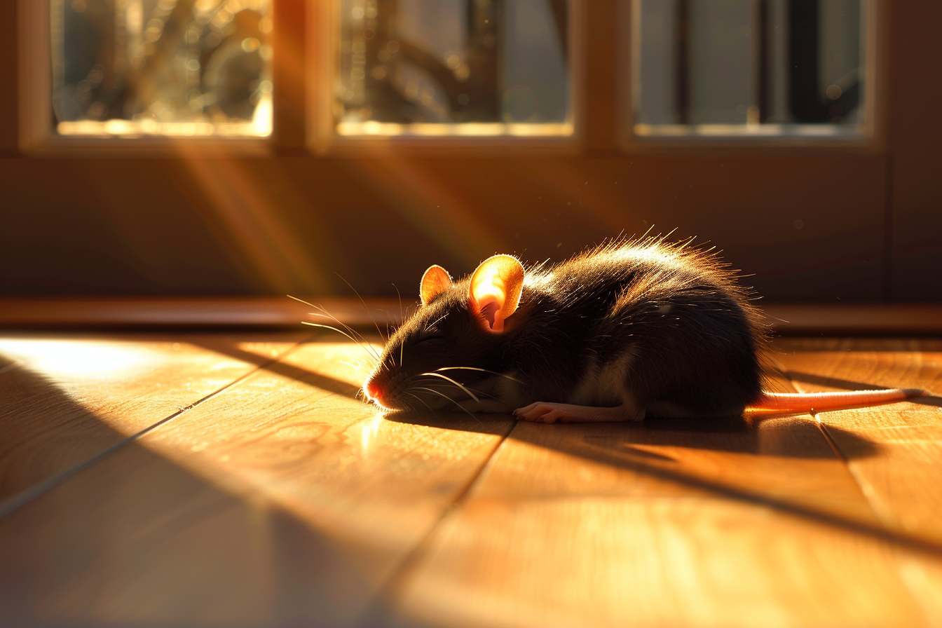 Image gratuite Souris dans coin ensoleillé dans appartement 2