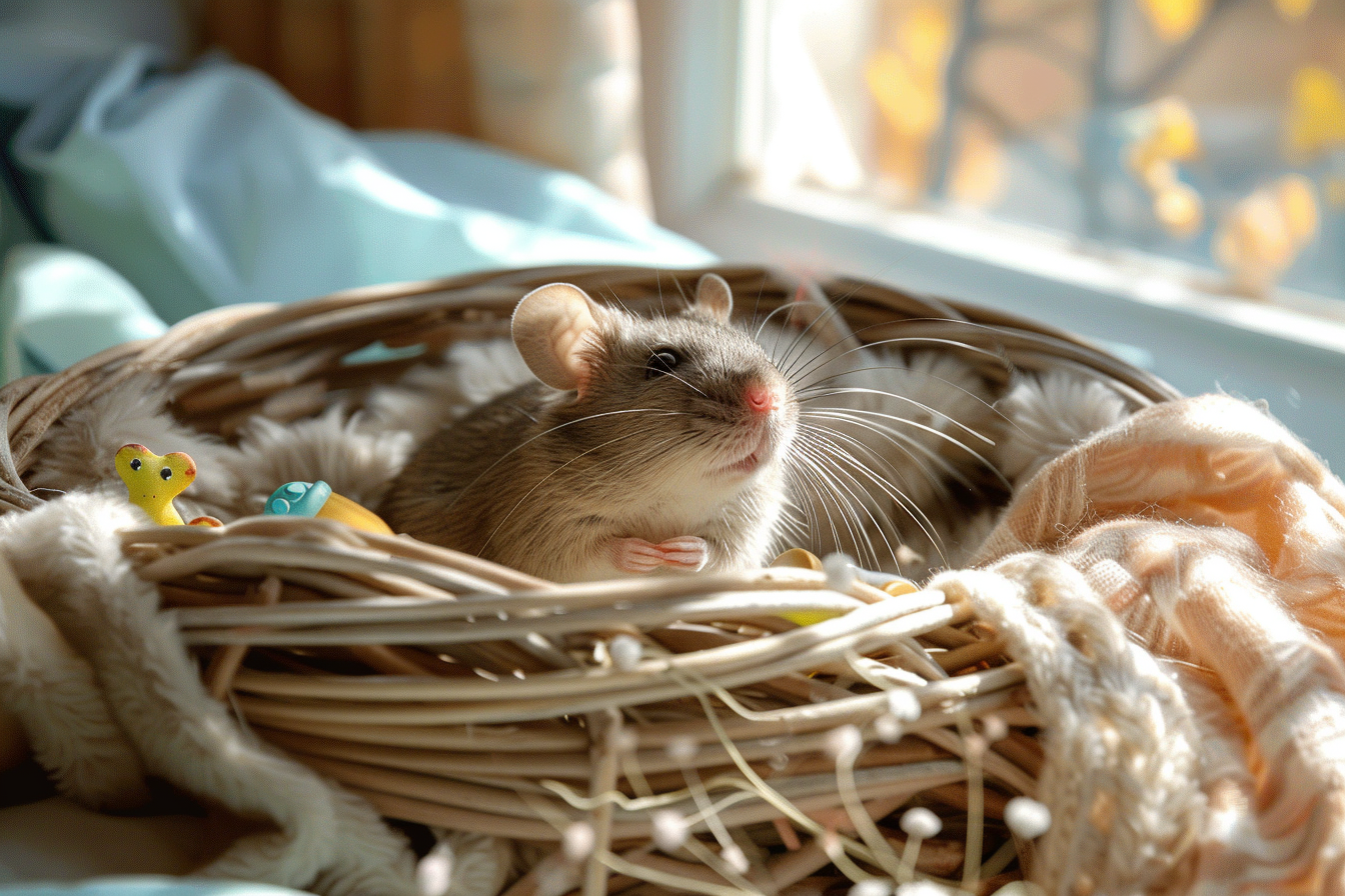 Image gratuite Souris dans nid de chambre d&rsquo;enfant 1