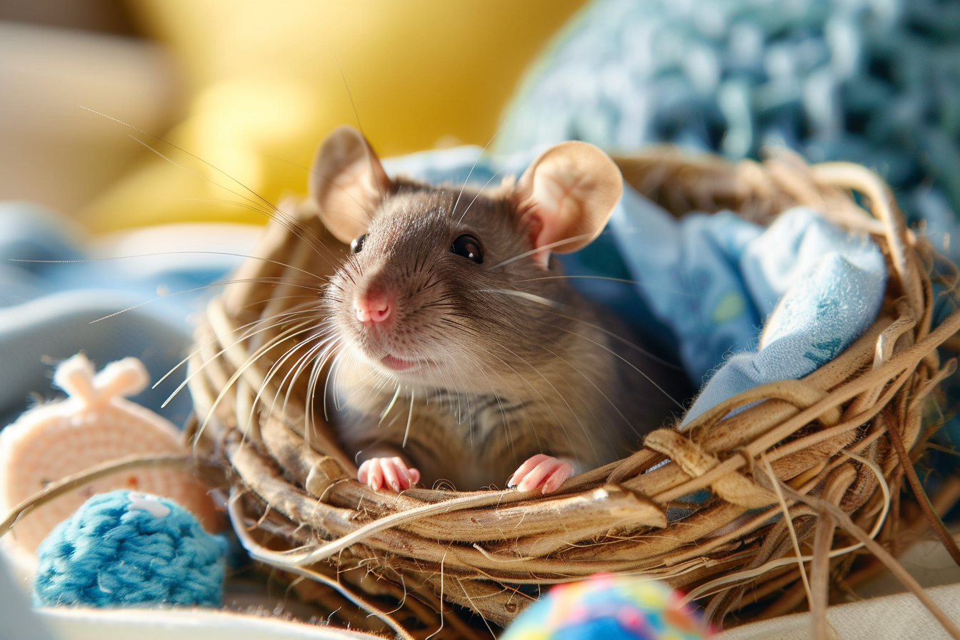 Image gratuite Souris dans nid de chambre d&rsquo;enfant 2