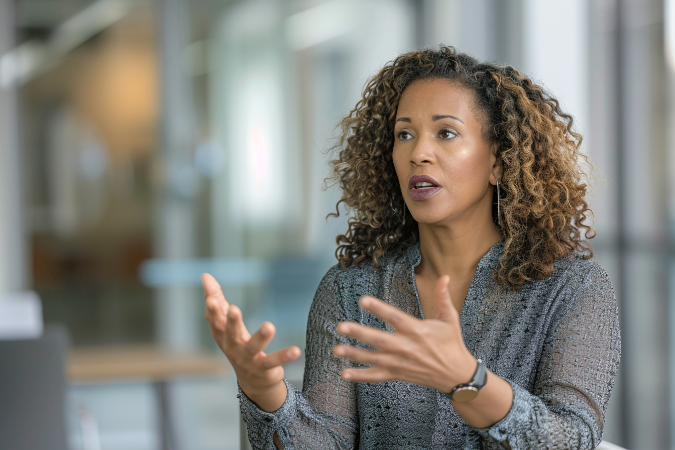 Image gratuite Spécialiste relations employé médiant un conflit 2