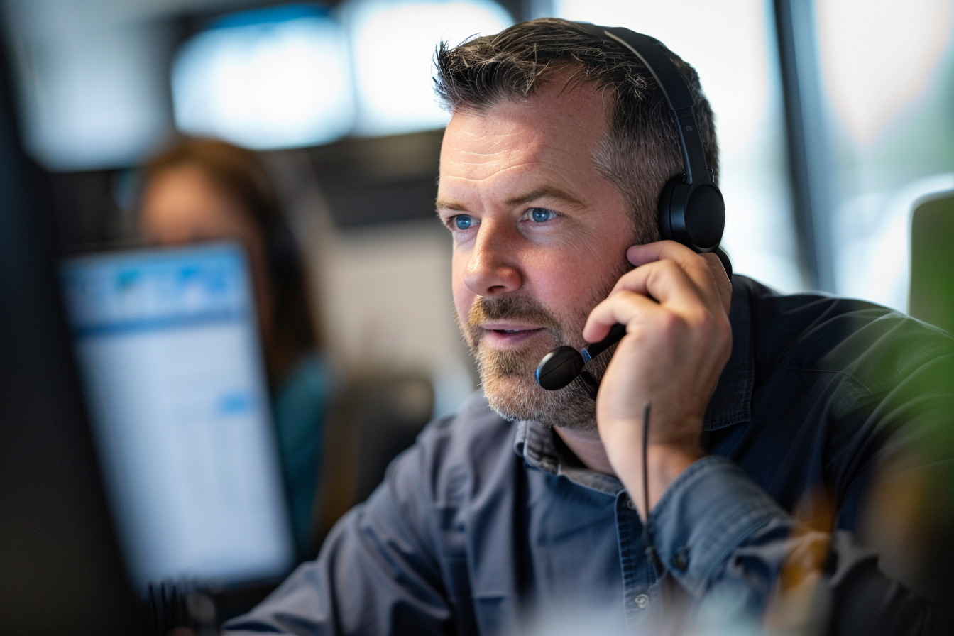 Image gratuite Spécialiste support client, bureau moderne 1