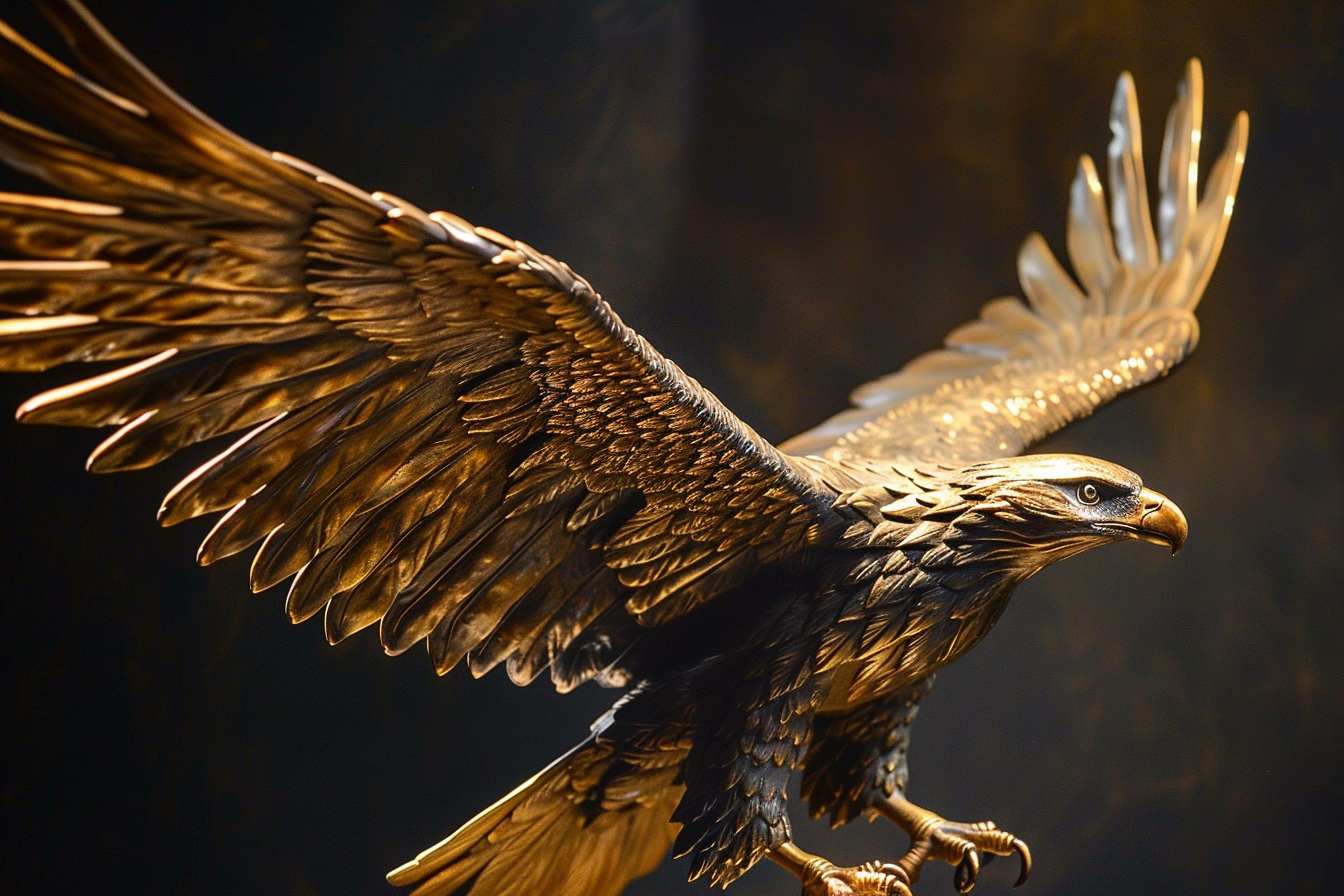 Image gratuite Statue bronze aigle majestueux 2