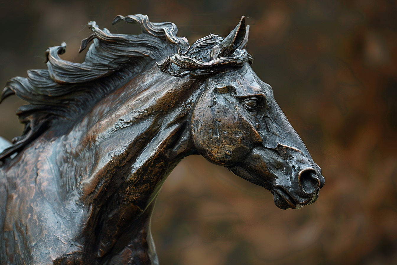 Image gratuite Statue bronze cheval galopant 1