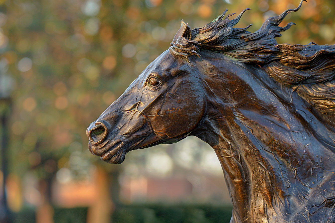 Image gratuite Statue bronze cheval galopant 3