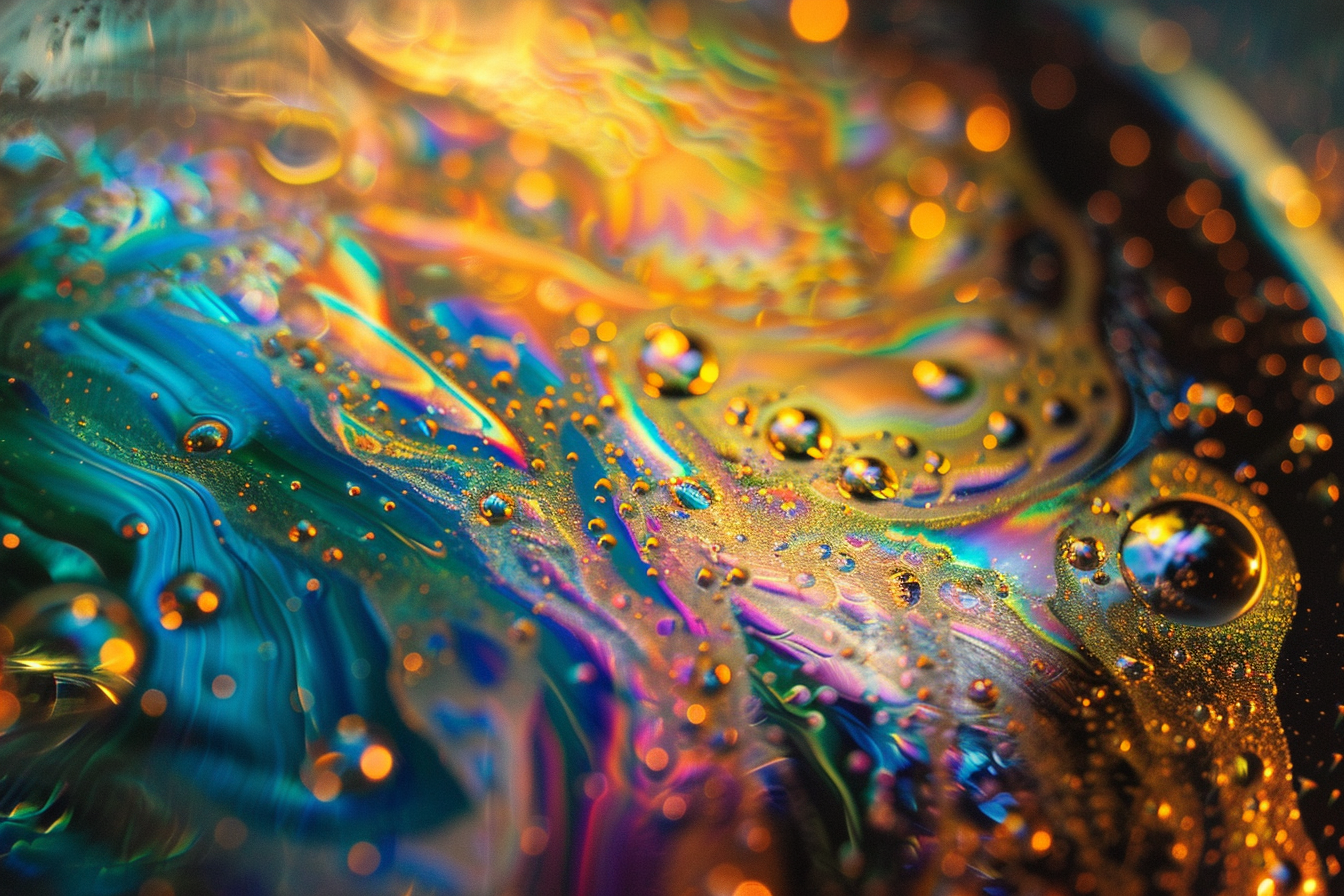 Image gratuite Surface irisée aux reflets changeants 2