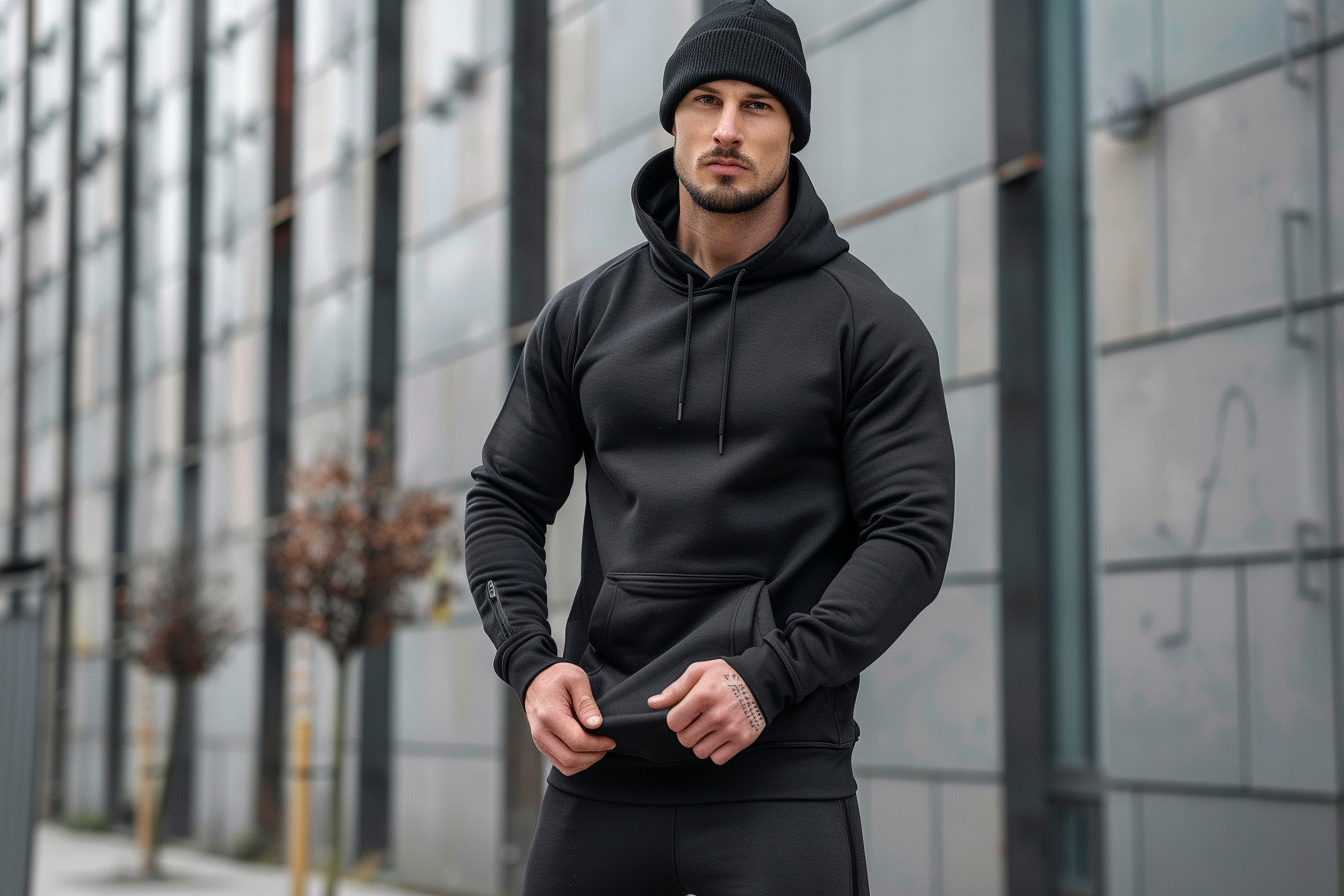 Image gratuite Sweat à capuche homme sportif mode actif 2