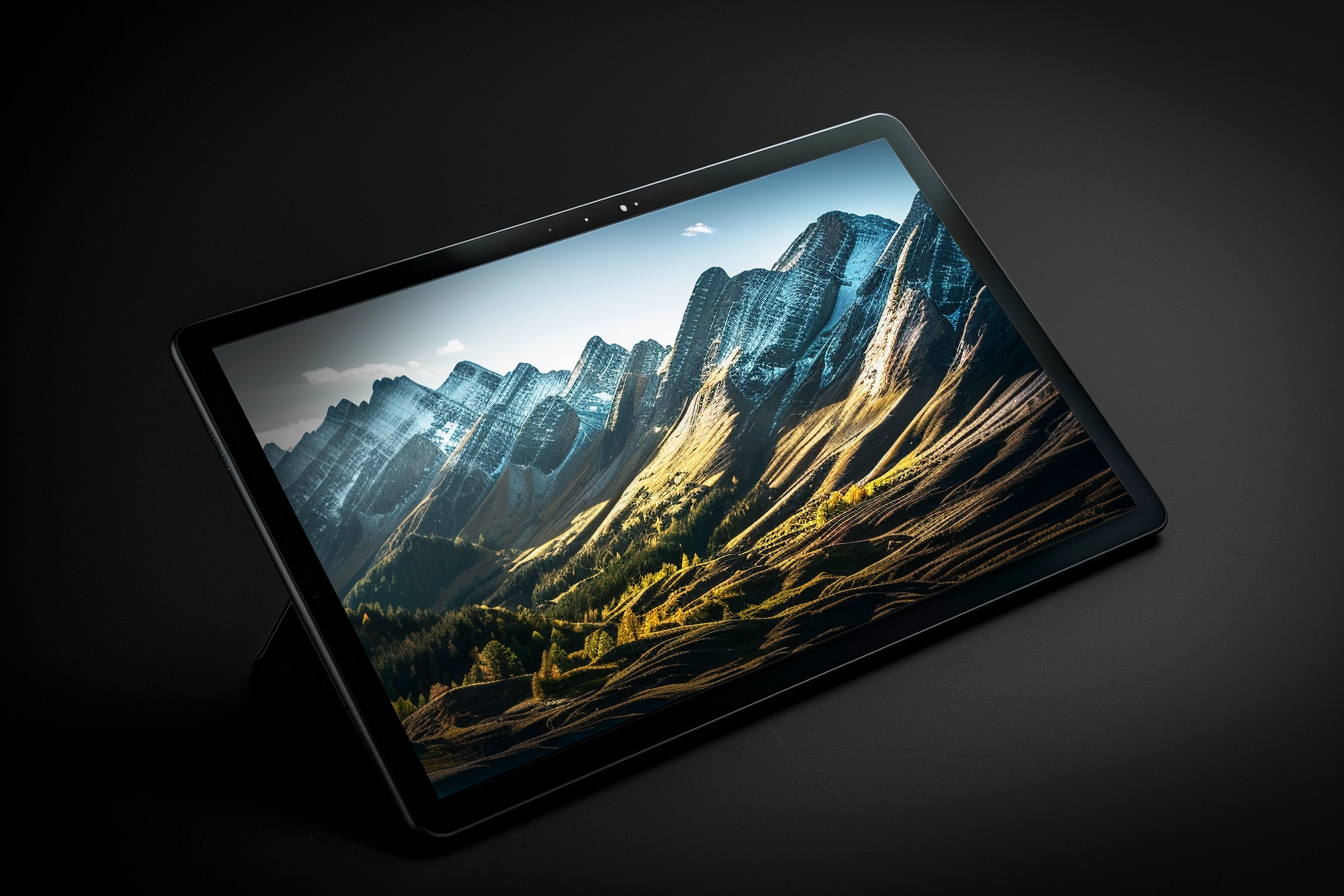 Image gratuite Tablette premium avec finition métallique 1