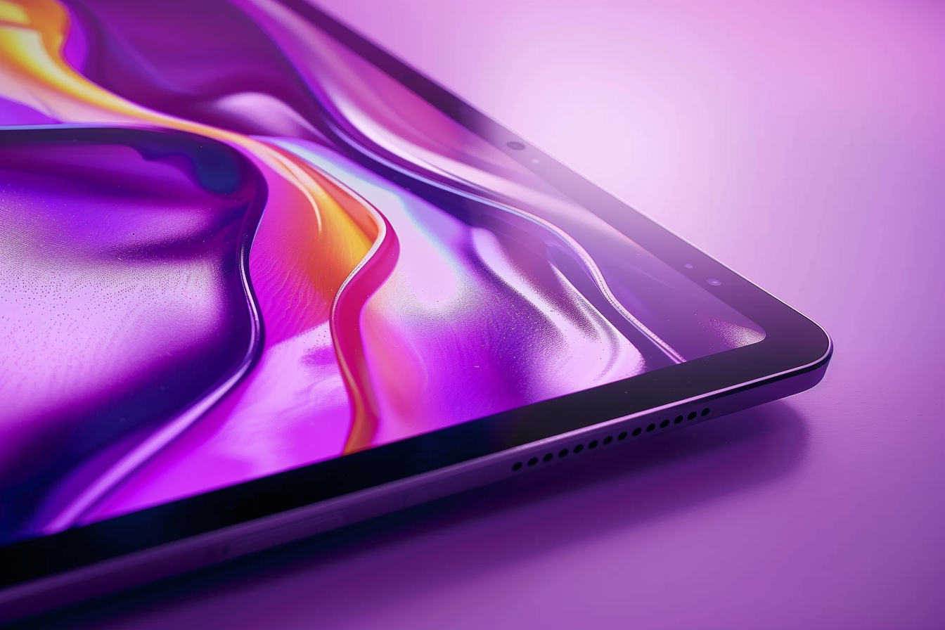 Image gratuite Tablette ultra-fine avec écran bord à bord 1