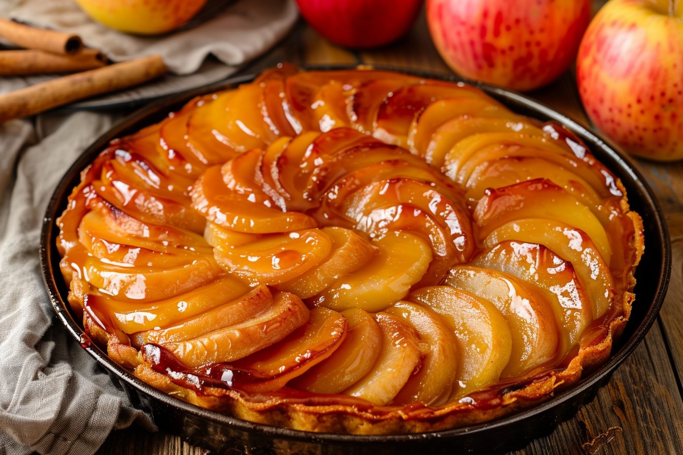 Image gratuite Tarte Tatin pommes caramélisées 2
