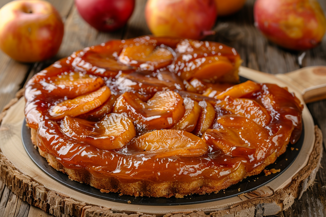 Image gratuite Tarte Tatin pommes rustique 1