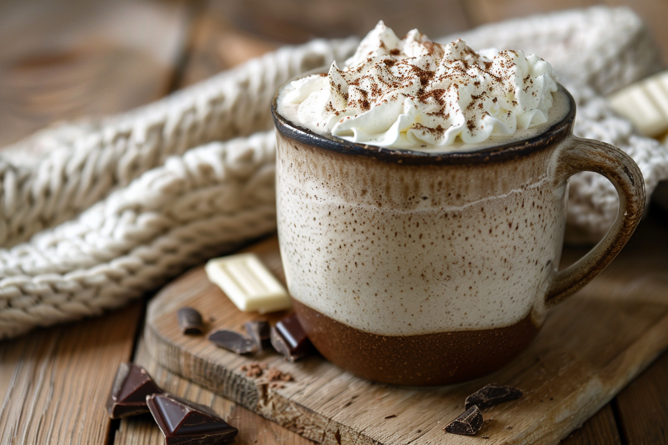 Image gratuite Tasse de chocolat chaud avec chantilly 2
