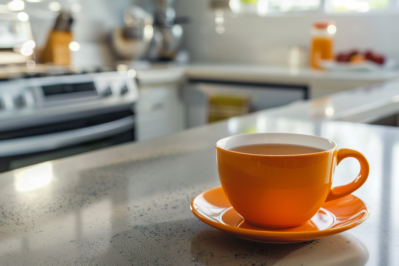 Image gratuite Tasse de thé en cuisine moderne 2