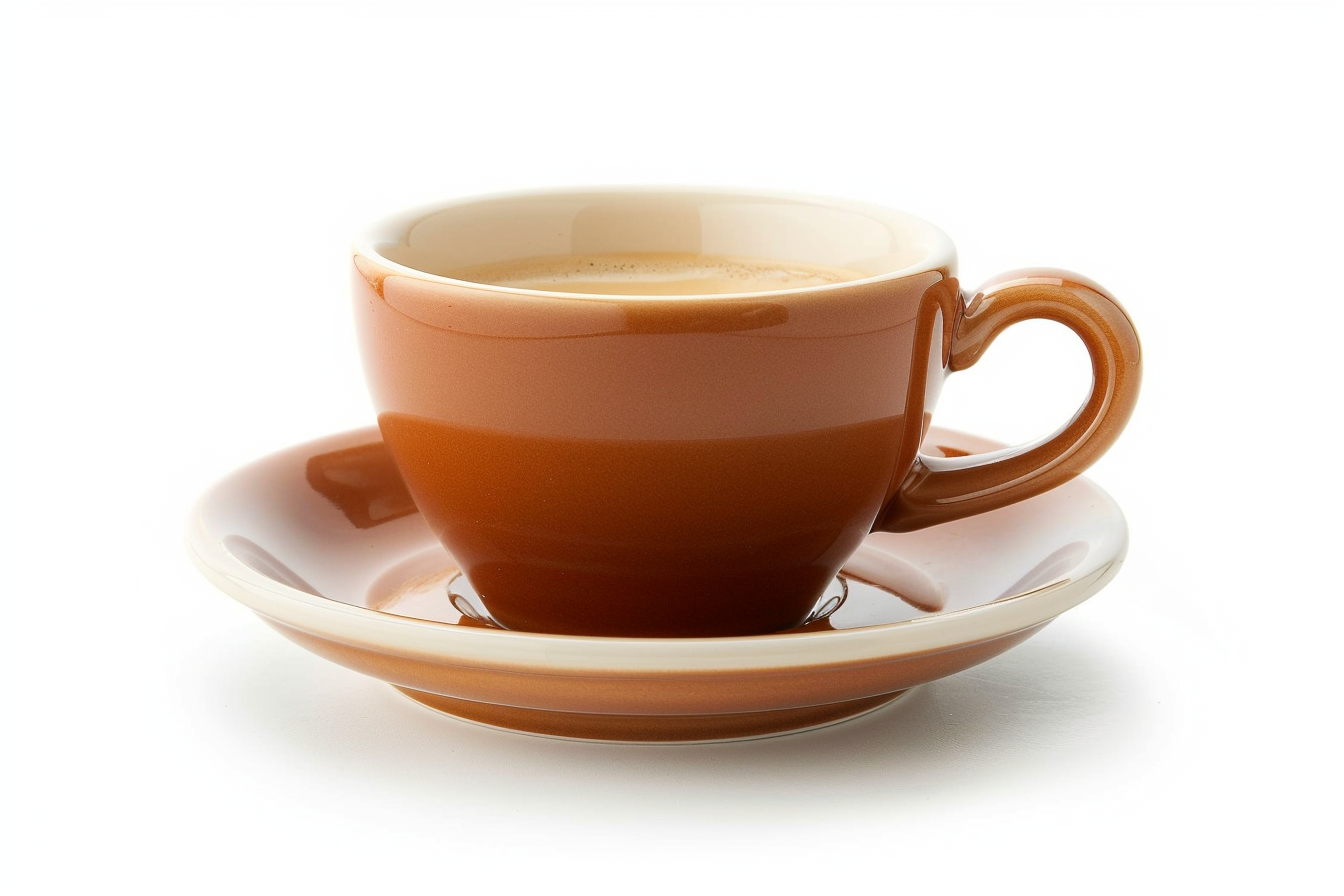 Image gratuite Tasse et soucoupe cappuccino isolées 2