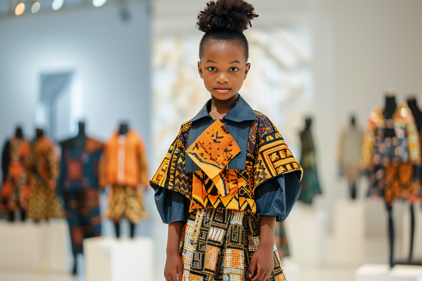 Image gratuite Tenue enfant défilé mode avant-gardiste 3