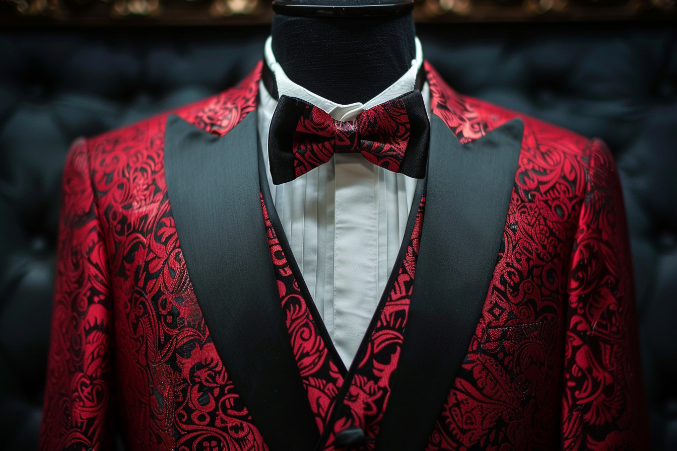 Image gratuite Tenue soirée élégante veste dîner nœud papillon 1