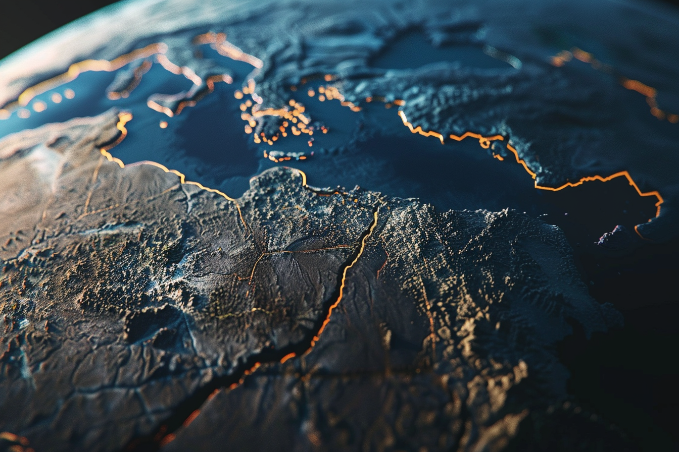 Image gratuite Terre, plaques tectoniques et lignes de faille 2