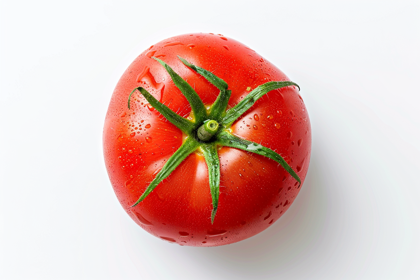 Image gratuite Tomate sur fond blanc 1