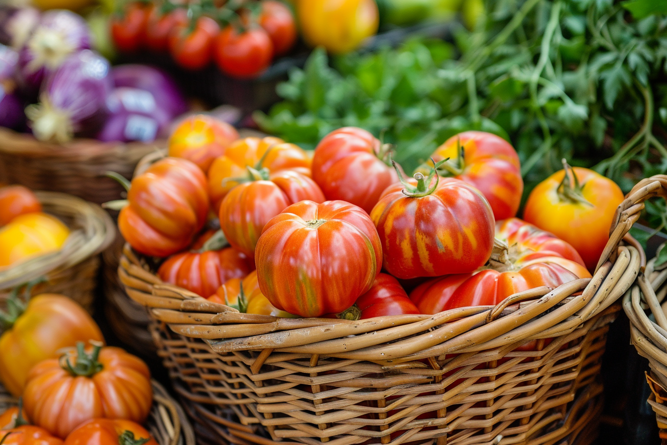Image gratuite Tomates fraîches au marché fermier 2