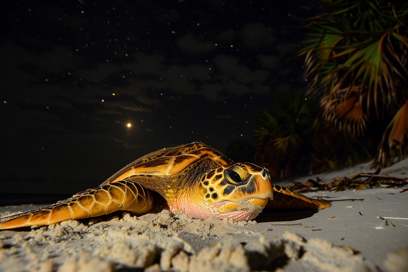 Image gratuite Tortue caouanne pondant des œufs 1