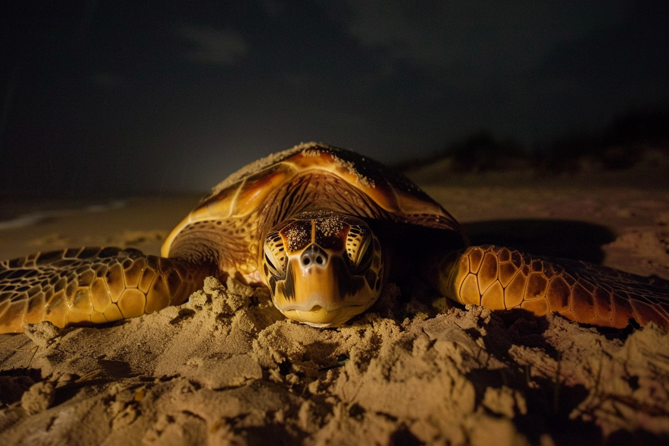 Image gratuite Tortue caouanne pondant des œufs 2