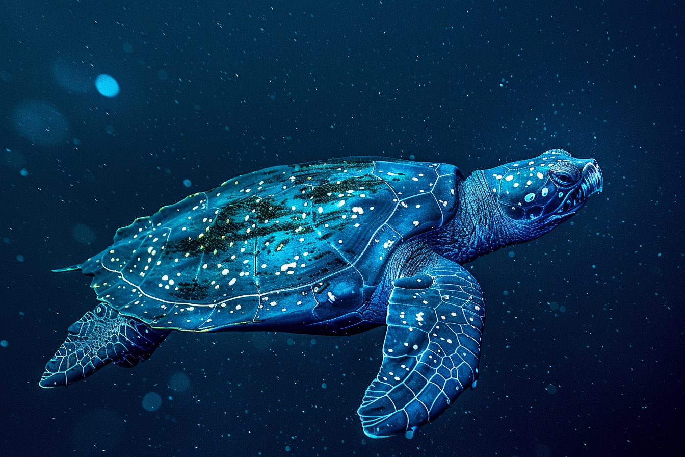 Image gratuite Tortue luth en profondeur 1