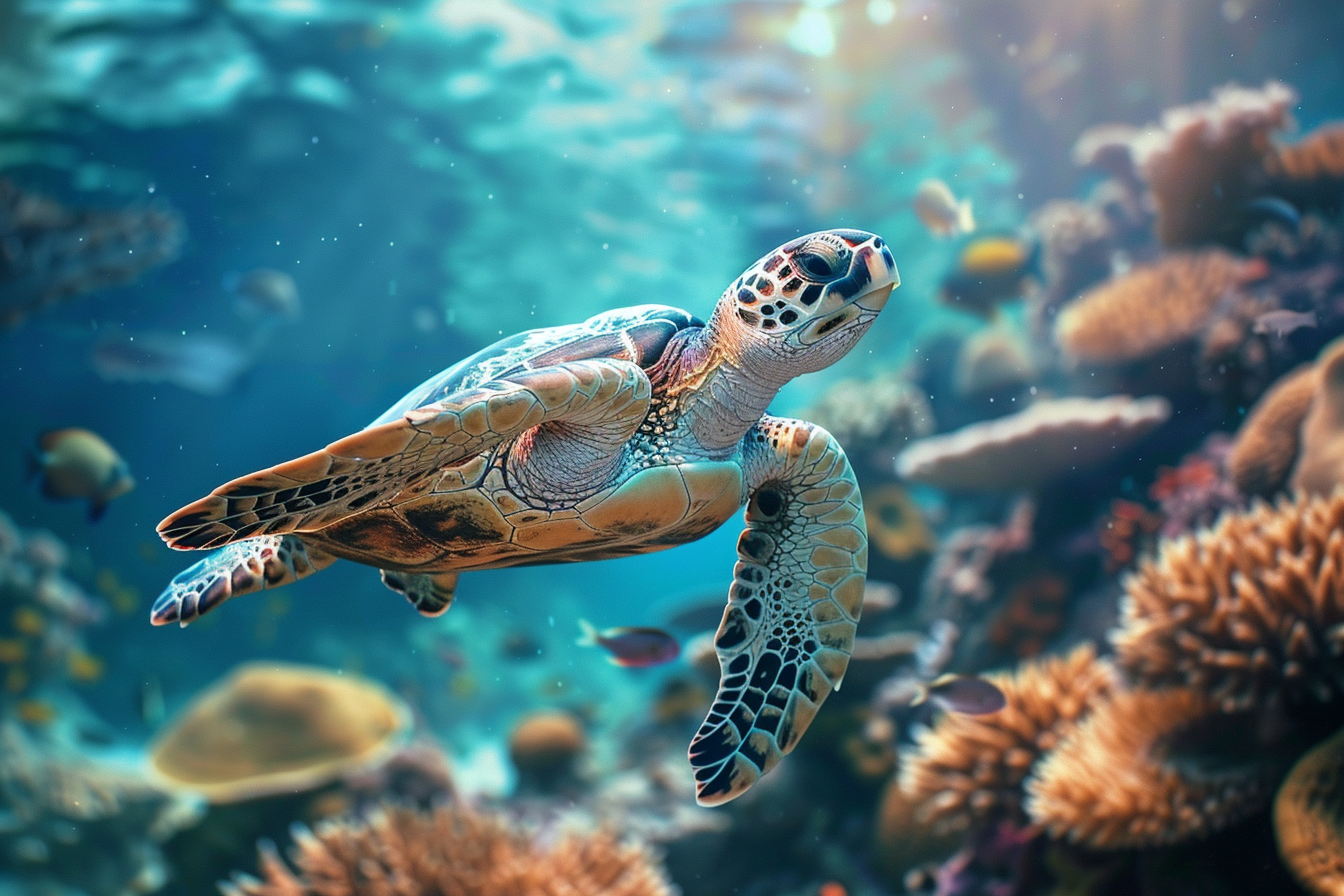 Image gratuite Tortue marine gracieuse 1