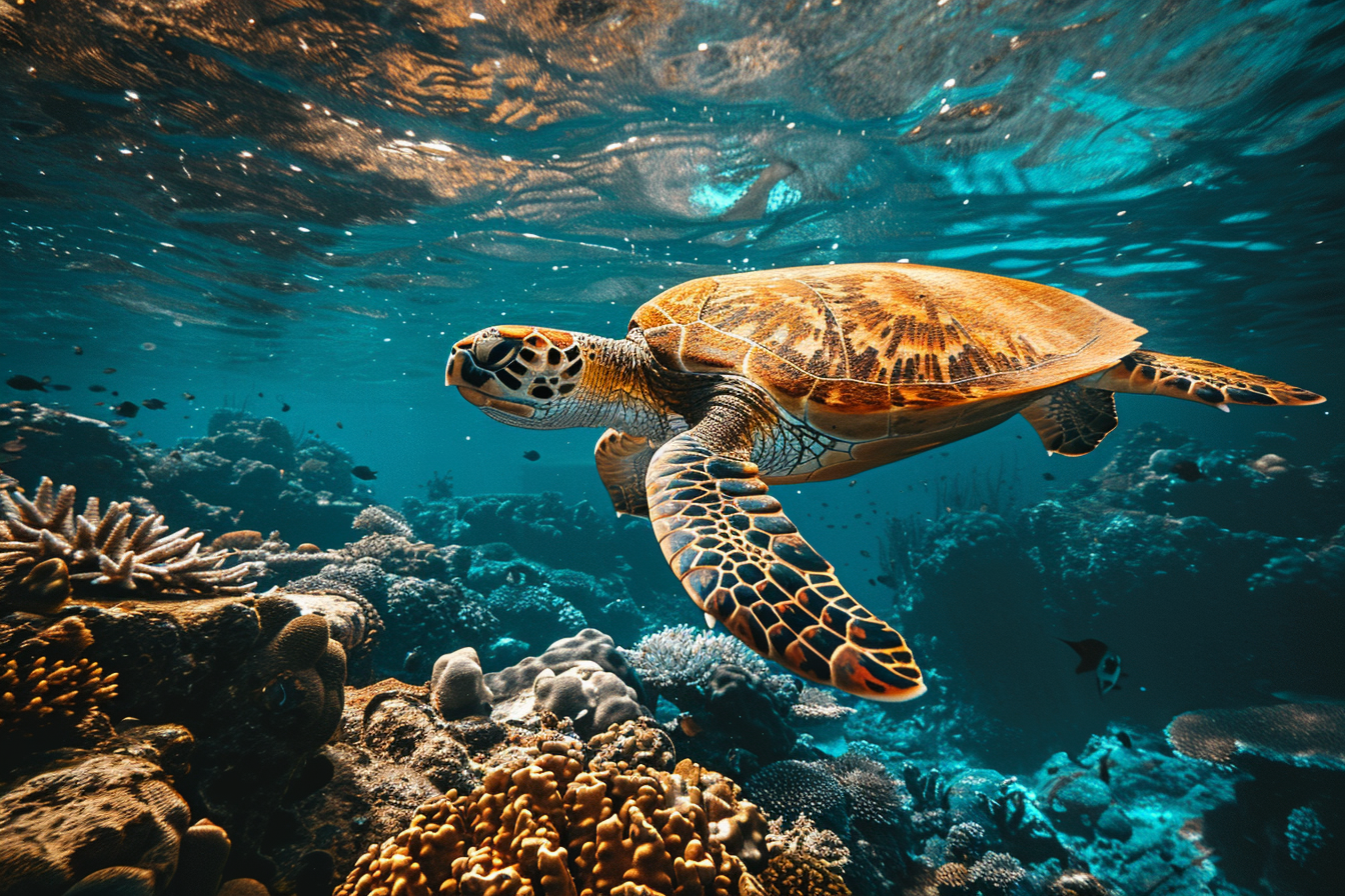 Image gratuite Tortue marine gracieuse 3