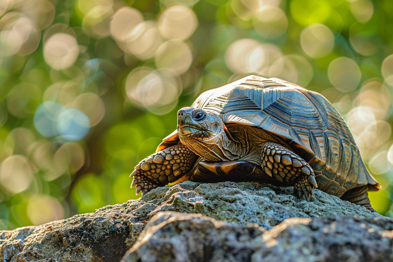 Image gratuite Tortue se prélassant au soleil 1