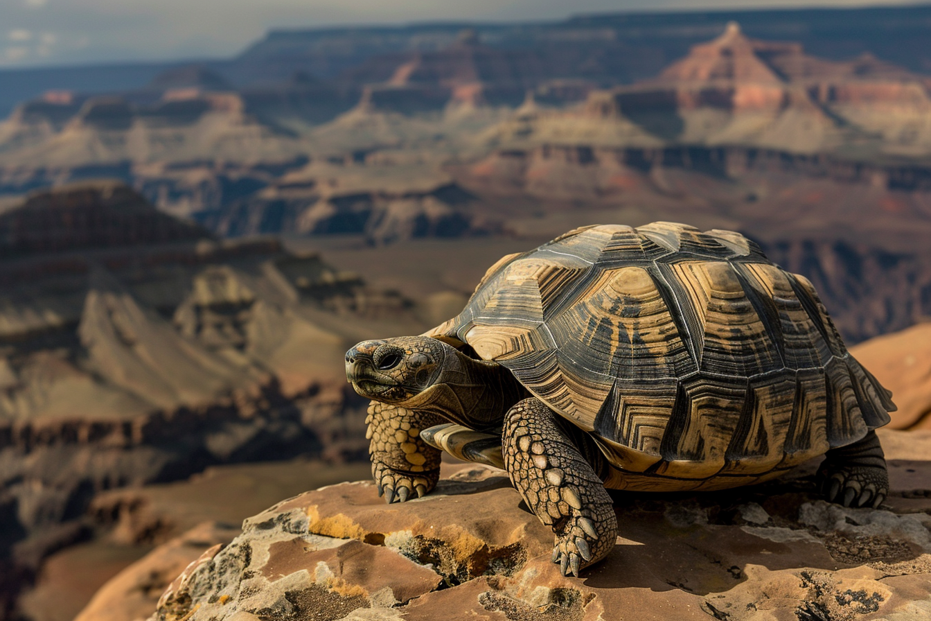 Image gratuite Tortue sur une falaise 1