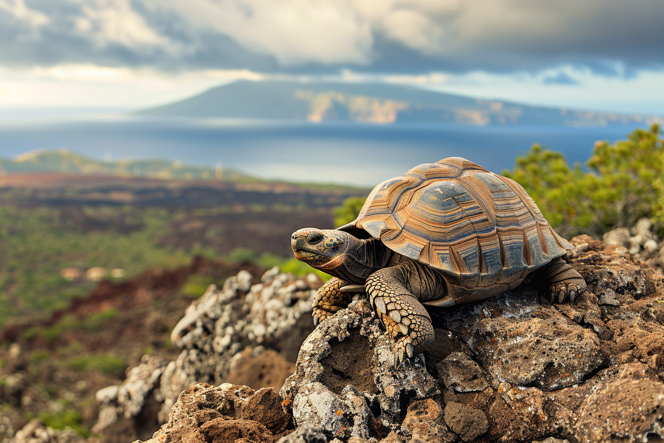 Image gratuite Tortue sur une falaise 2