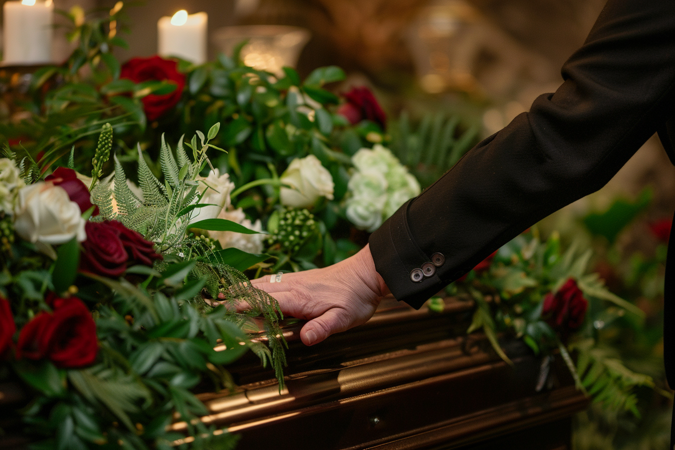 Image gratuite Toucher doux sur un cercueil 4