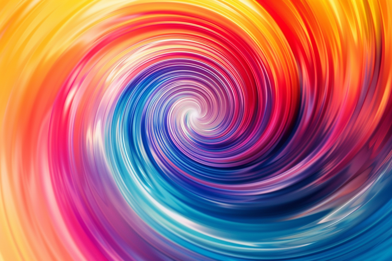 Image gratuite Tourbillon de couleurs vives 1