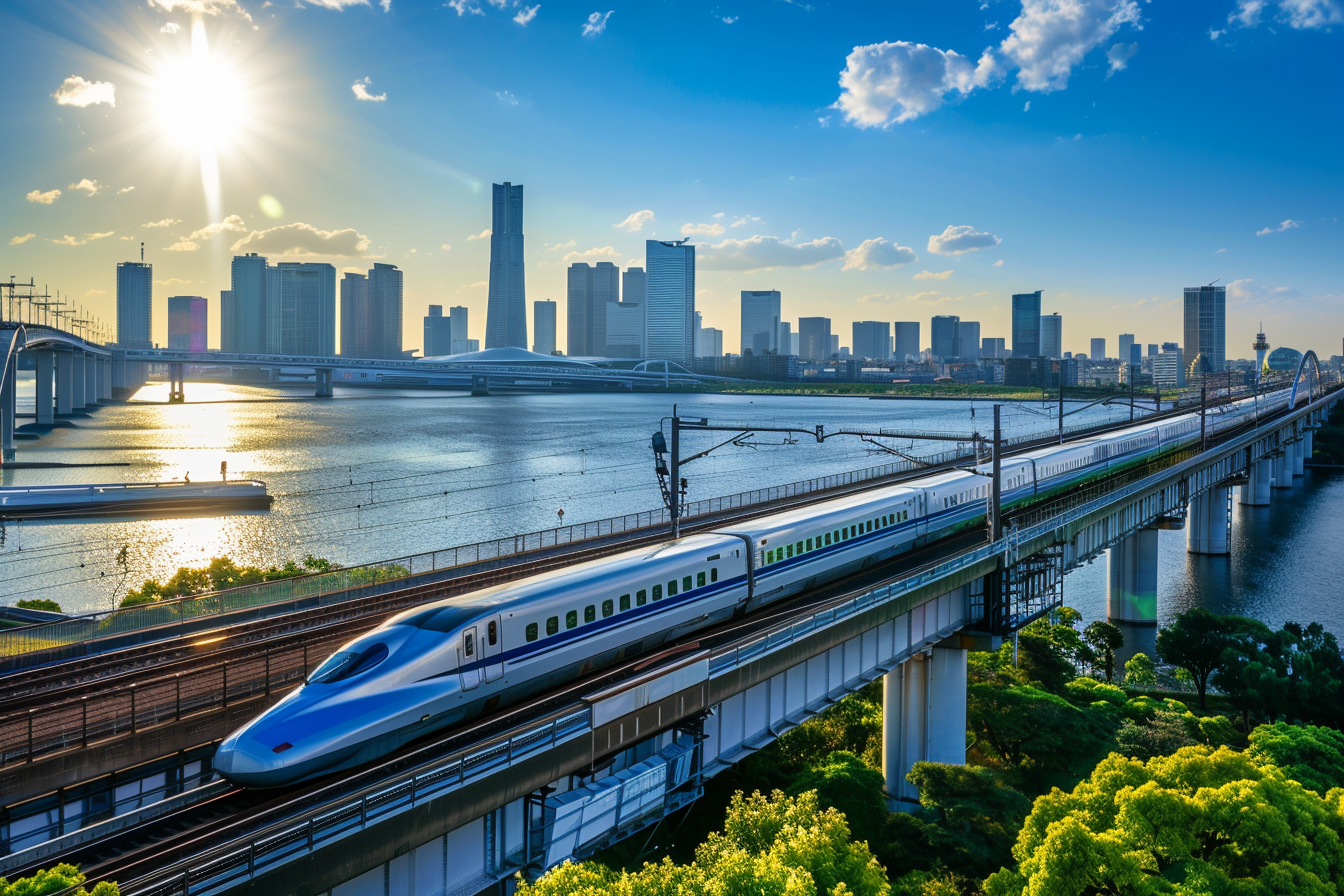 Image gratuite Train à grande vitesse en ville 1