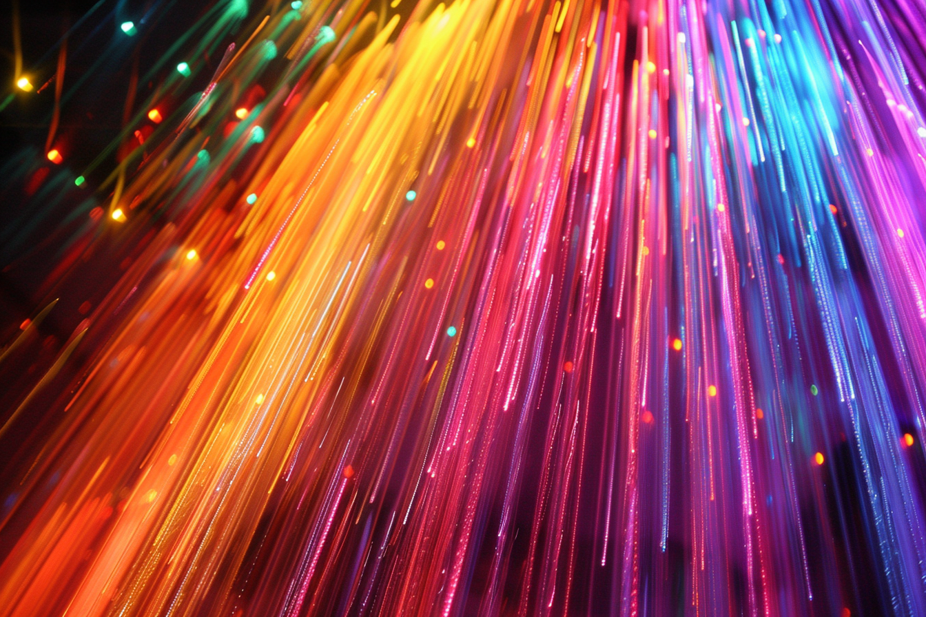 Image gratuite Traînées de couleur rayonnantes 1