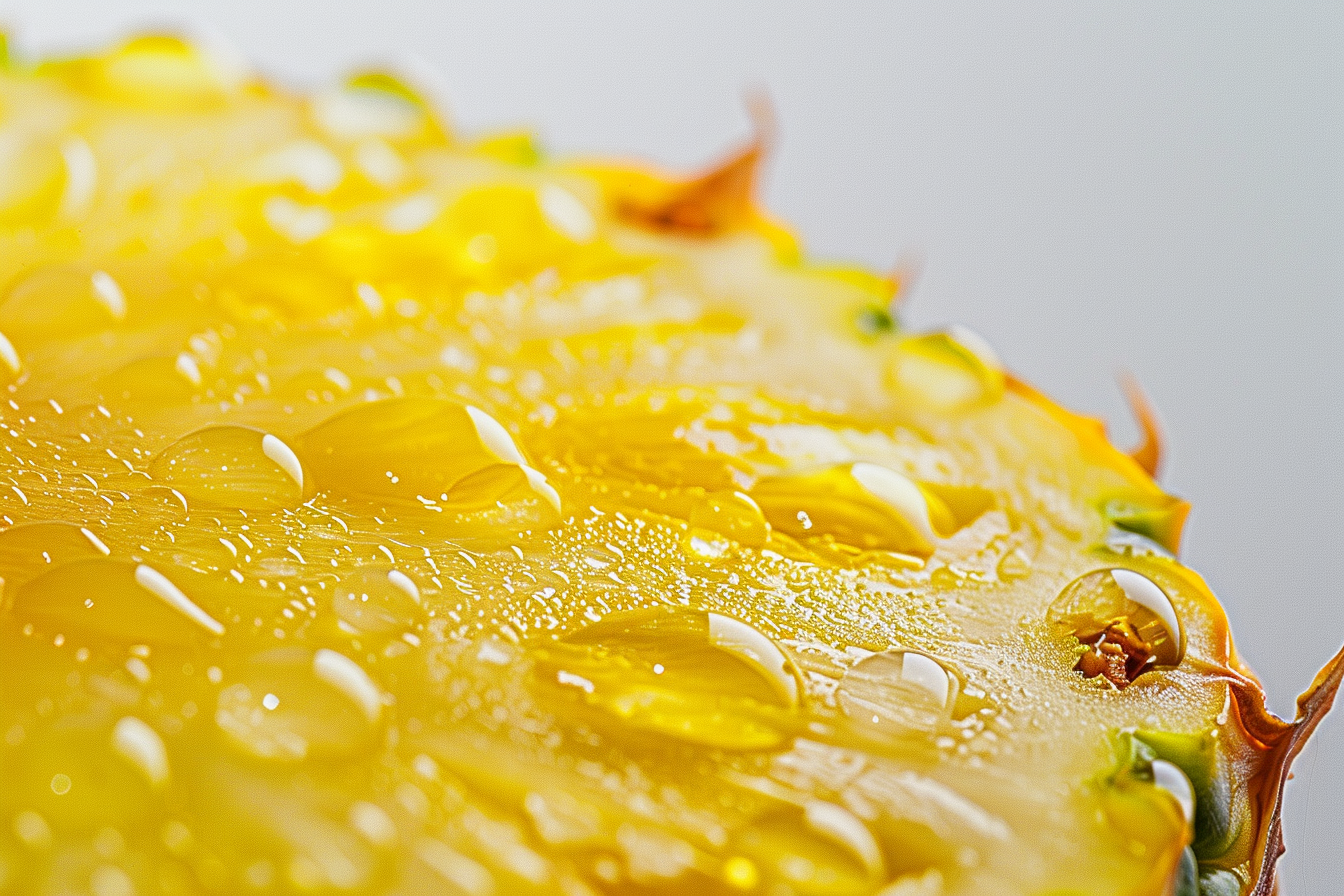 Image gratuite Tranche d&rsquo;ananas avec gouttelettes d&rsquo;eau 3