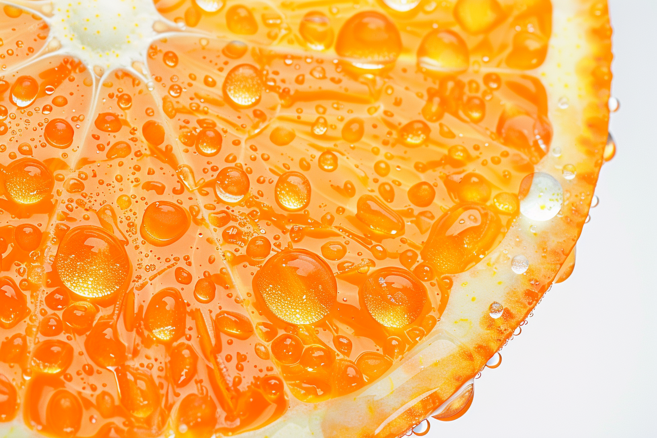 Image gratuite Tranche de clémentine avec gouttelettes d&rsquo;eau 4