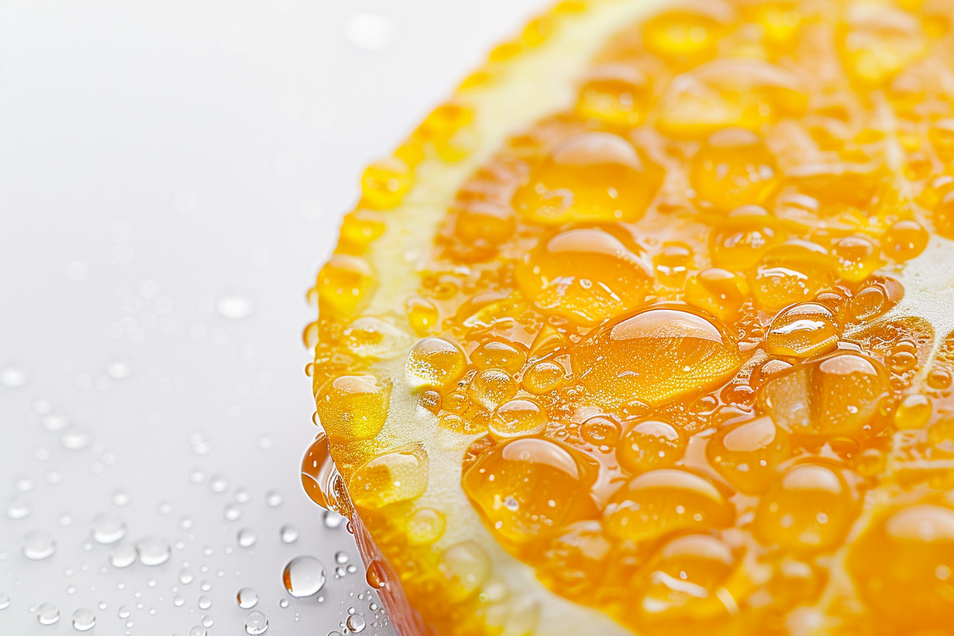 Image gratuite Tranche de clémentine avec gouttelettes d&rsquo;eau 7