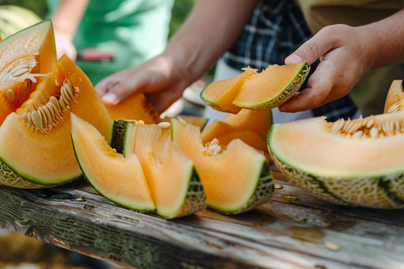 Image gratuite Tranches de melon au pique-nique 1