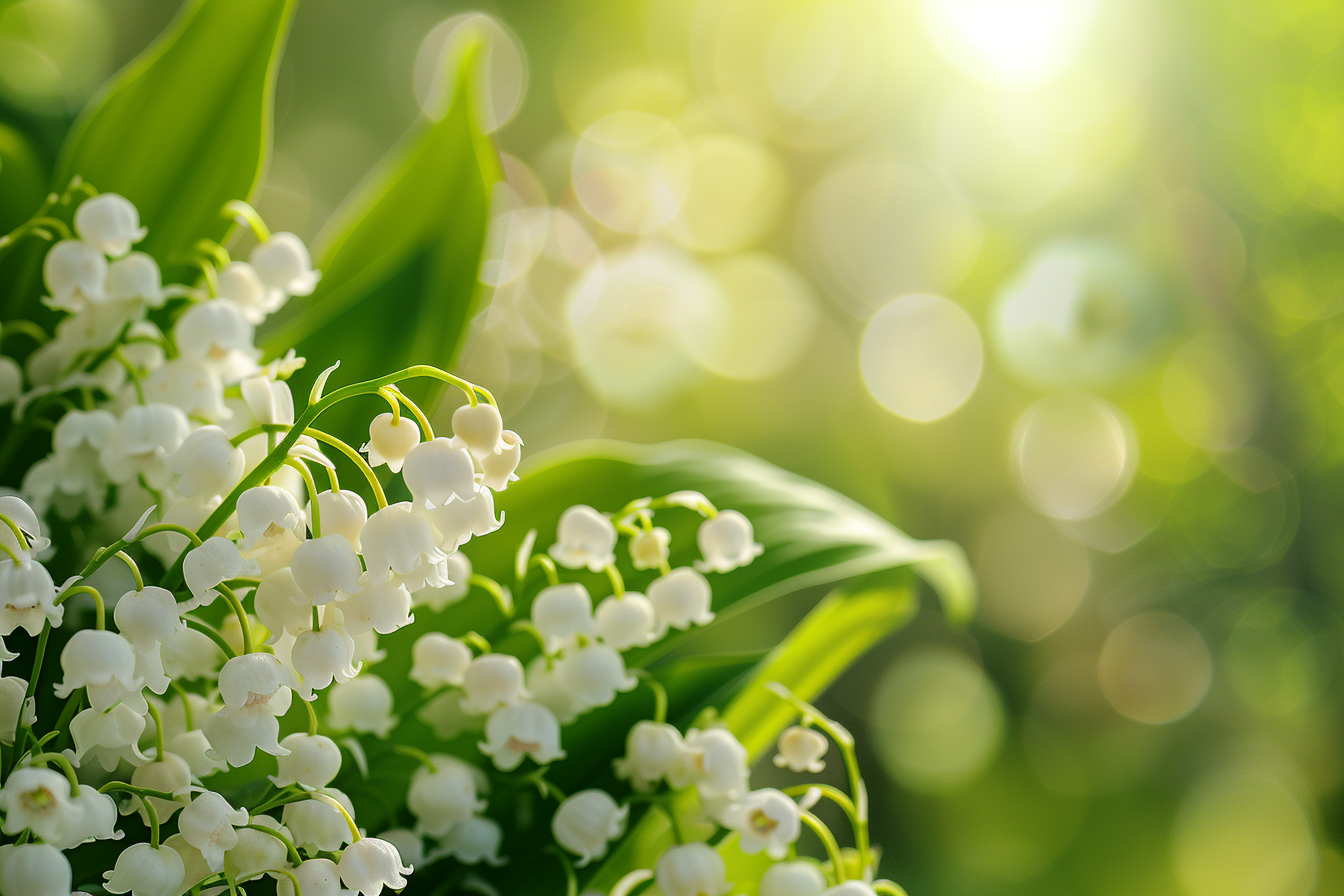Image gratuite Très gros plan muguet 1er mai, fête travail, bonheur 1