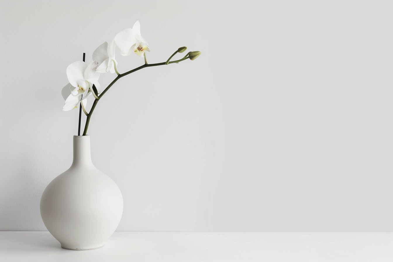 Image gratuite Vase céramique blanc minimaliste 2