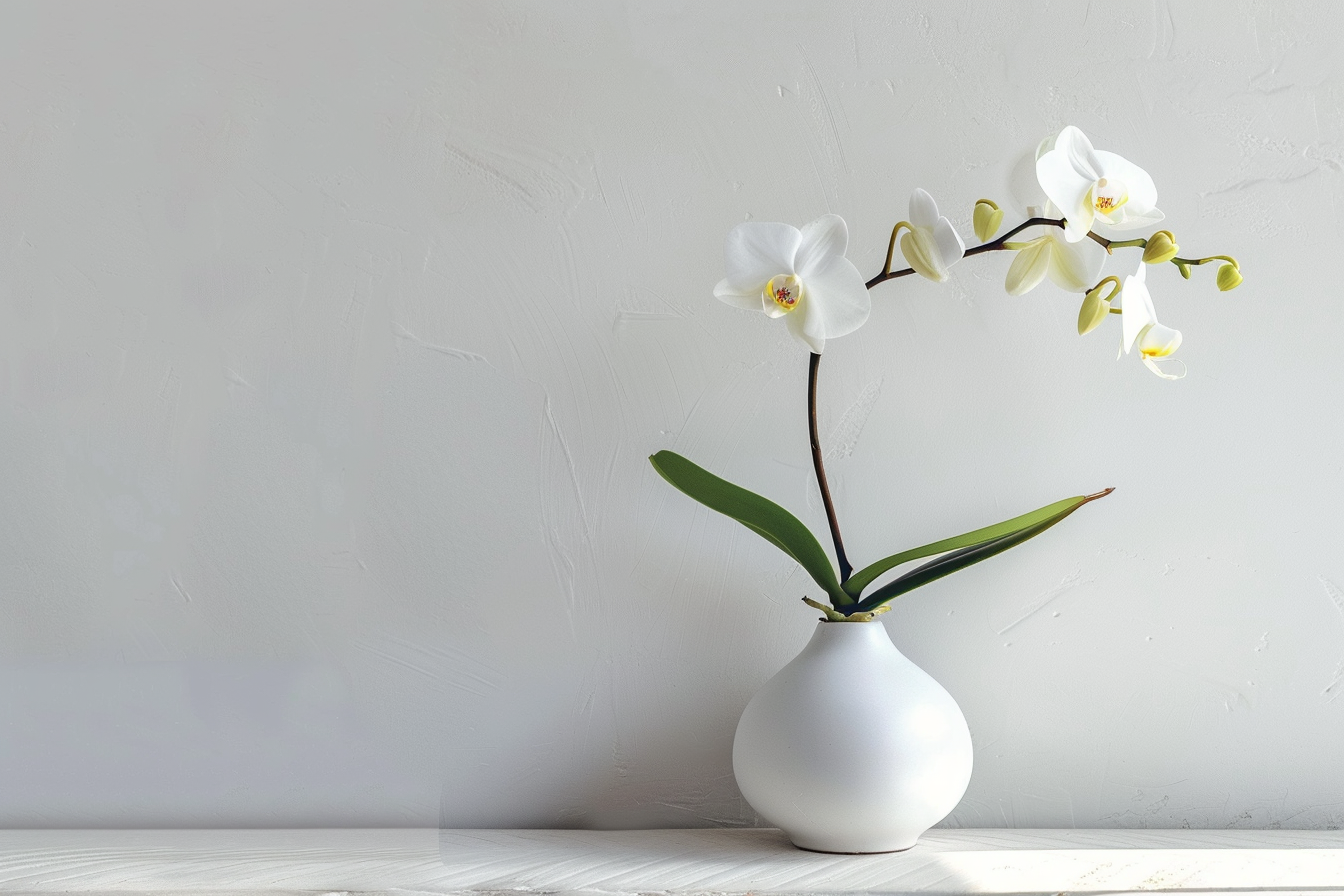 Image gratuite Vase céramique blanc minimaliste 3