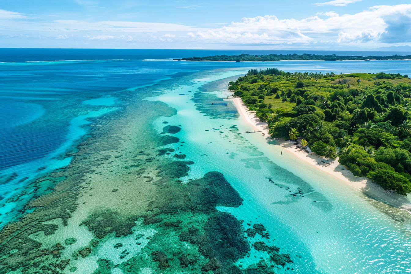 Image gratuite Vaste lagon d&rsquo;eau turquoise 2