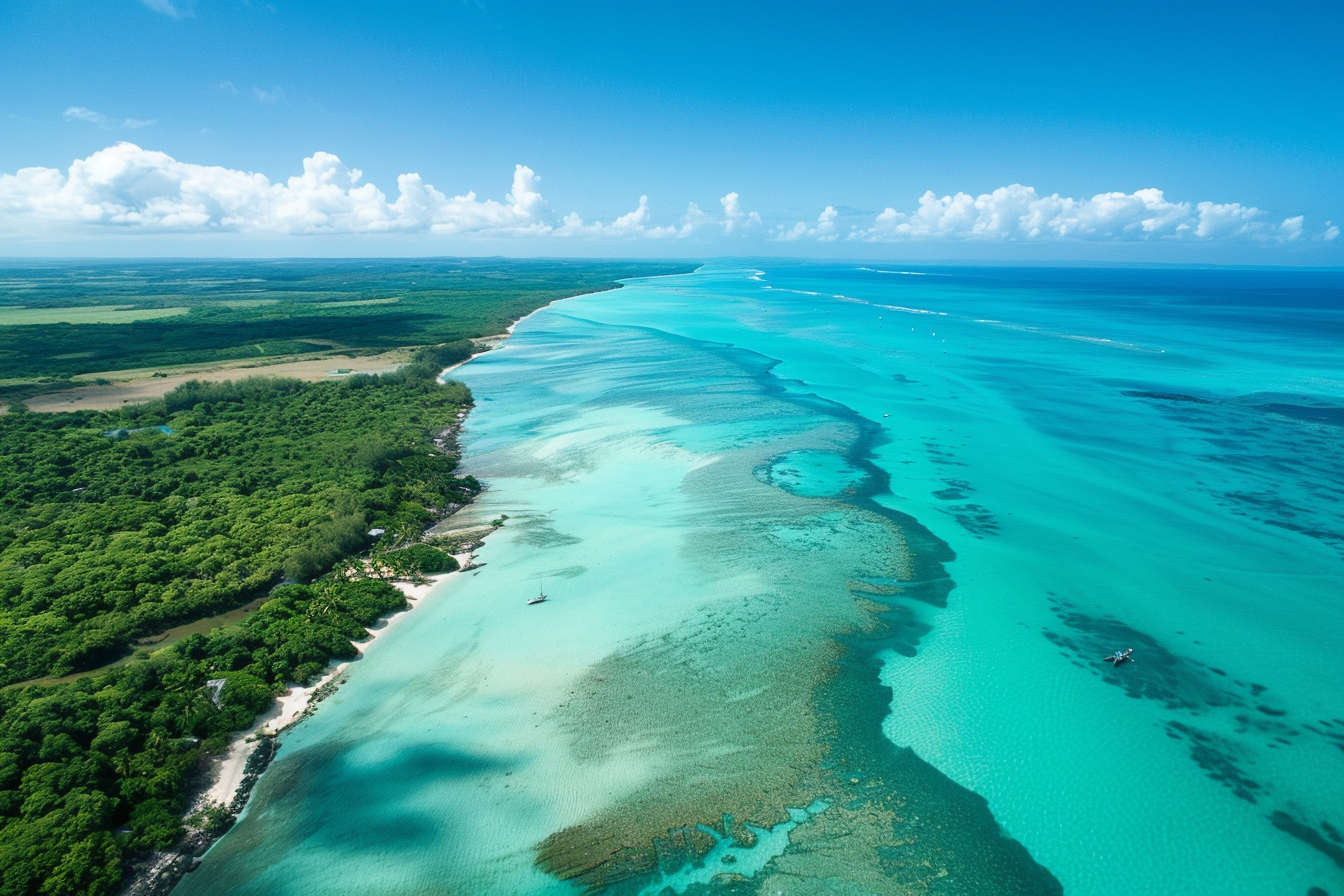 Image gratuite Vaste lagon d&rsquo;eau turquoise 3