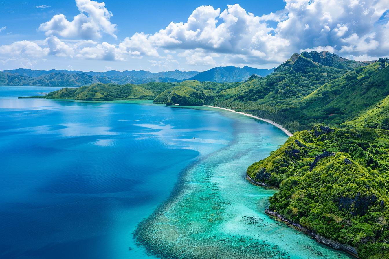 Image gratuite Vaste lagon d&rsquo;eau turquoise 4