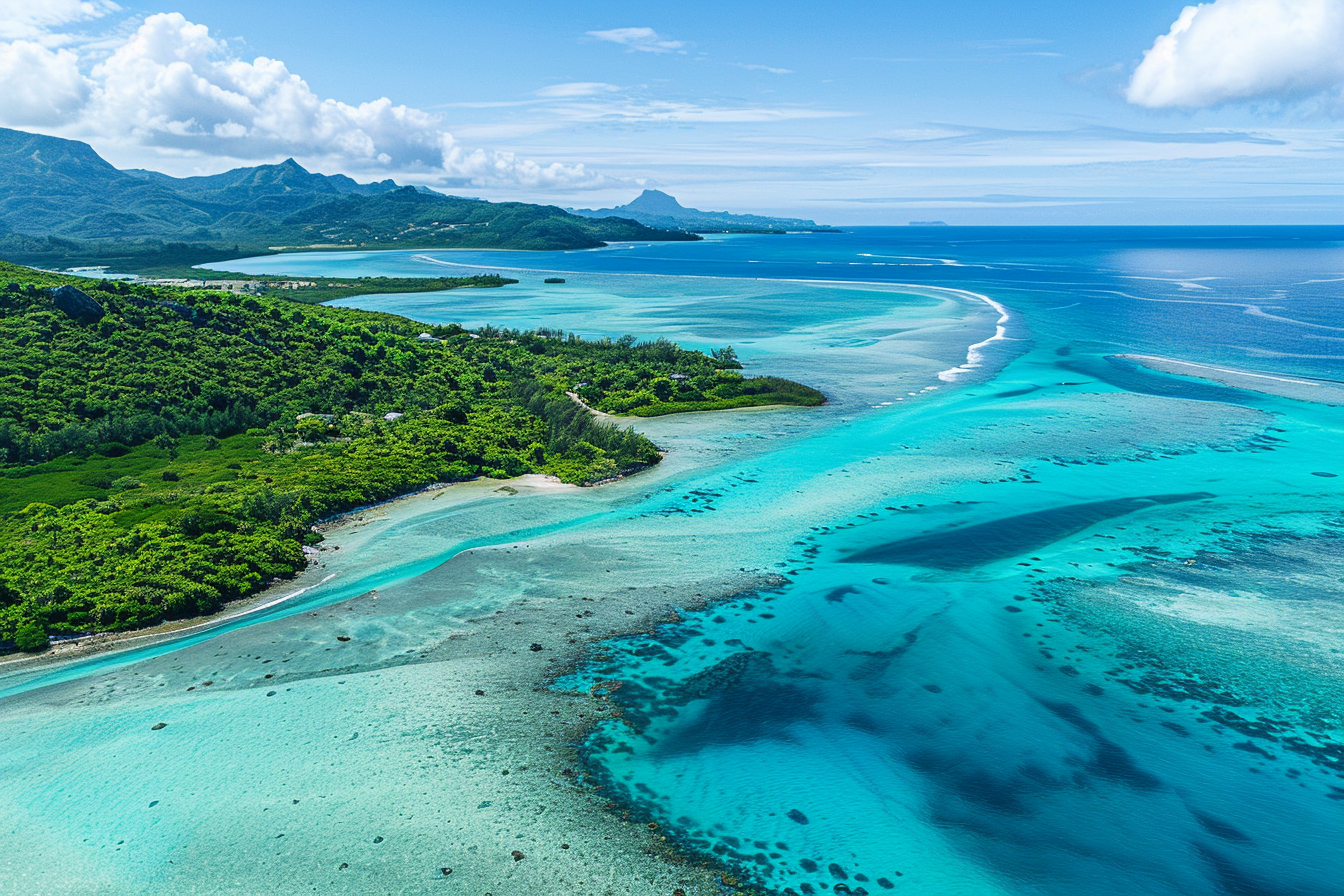 Image gratuite Vaste lagon d&rsquo;eau turquoise 5