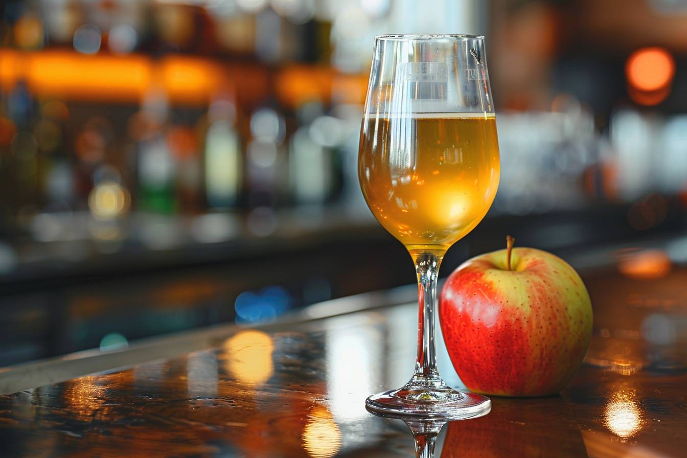 Image gratuite Verre de cidre avec pommes 1