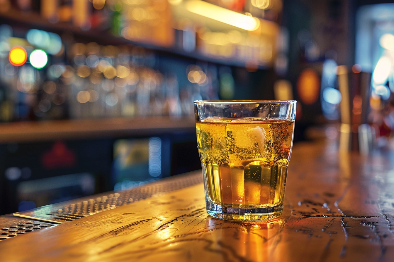 Image gratuite Verre de cidre en bar moderne 1