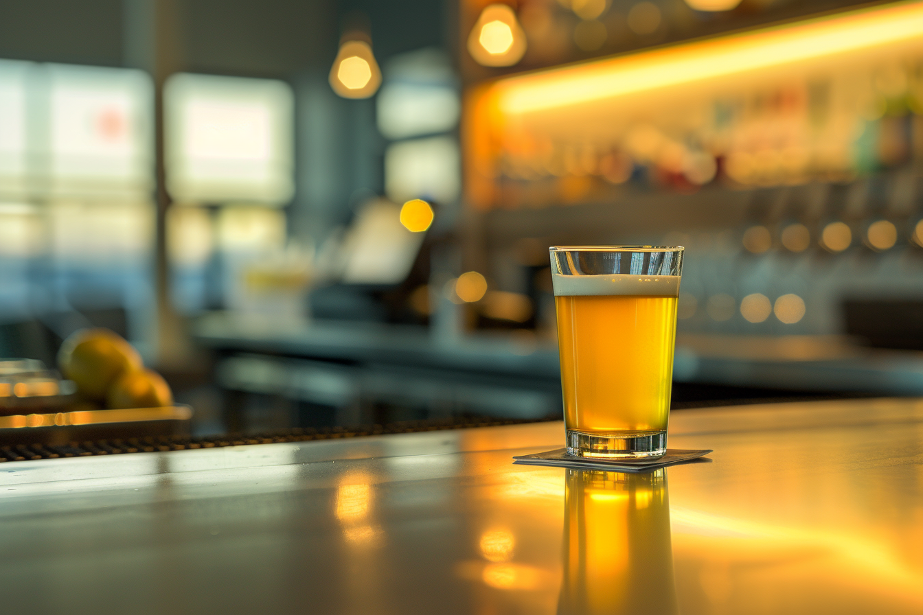 Image gratuite Verre de cidre en bar moderne 2