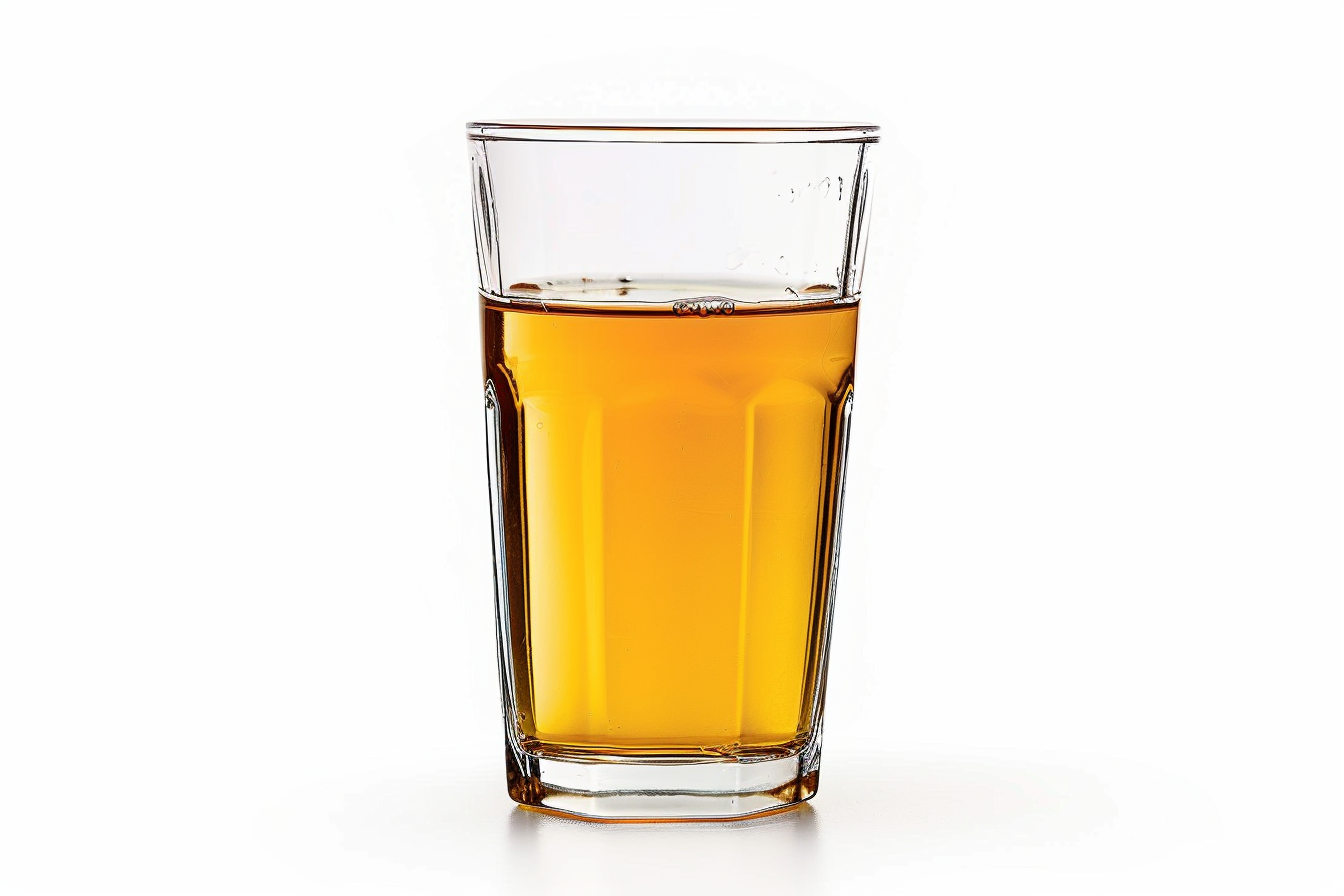 Image gratuite Verre de cidre sur fond blanc 1