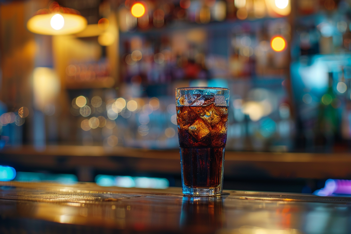 Image gratuite Verre de cola en bar moderne 1